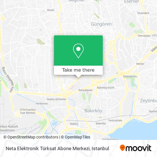 Neta Elektronik Türksat Abone Merkezi map