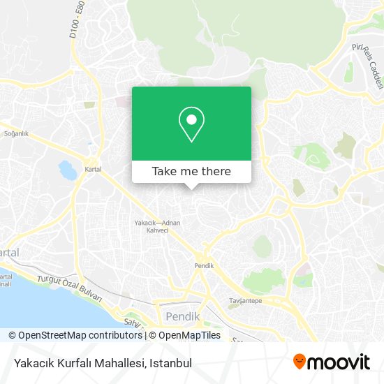 Yakacık Kurfalı Mahallesi map