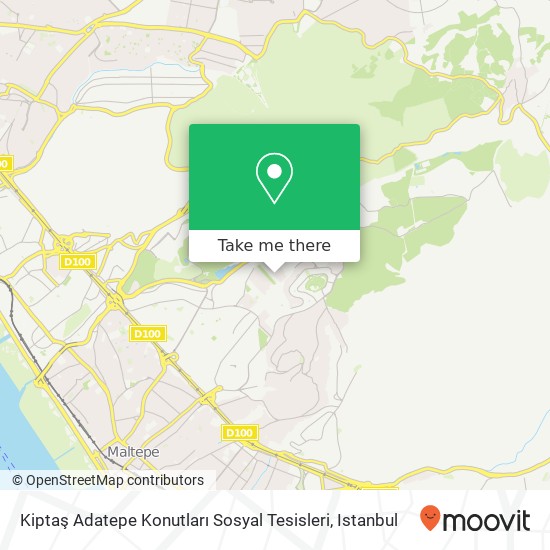 Kiptaş Adatepe Konutları Sosyal Tesisleri map