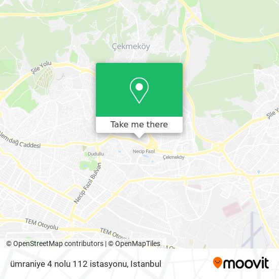 ümraniye 4 nolu 112 istasyonu map