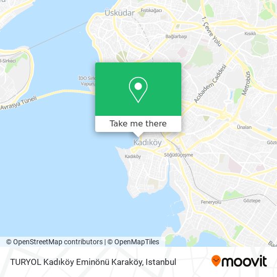 TURYOL Kadıköy Eminönü Karaköy map