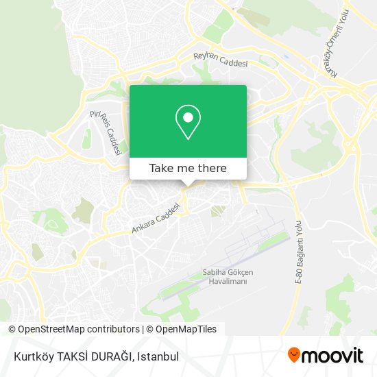 Kurtköy TAKSİ DURAĞI map