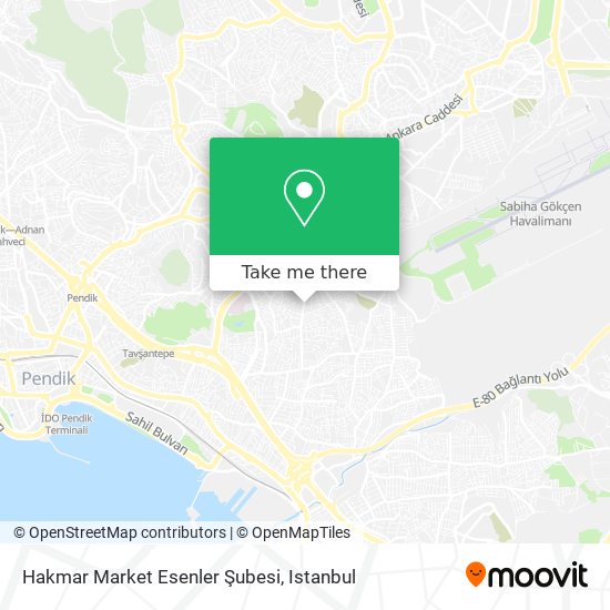 Hakmar Market Esenler Şubesi map