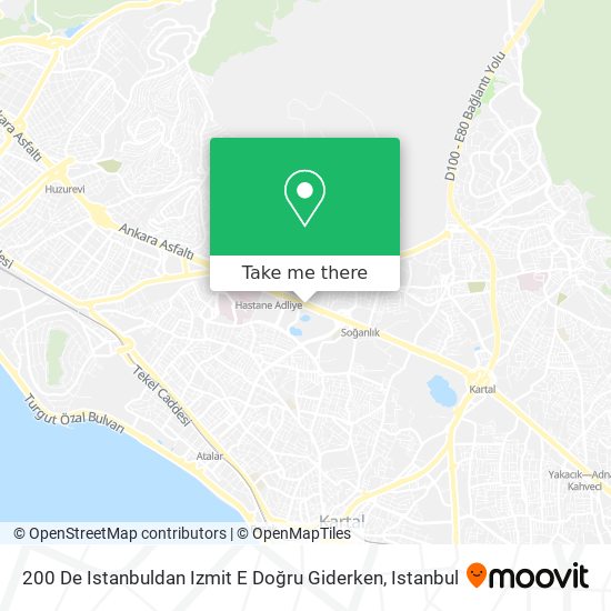 200 De Istanbuldan Izmit E Doğru Giderken map