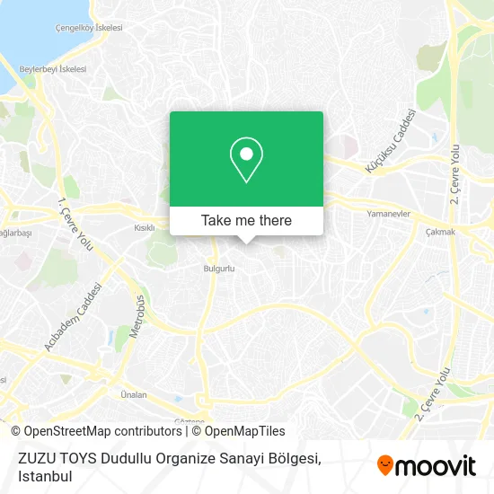 ZUZU TOYS Dudullu Organize Sanayi Bölgesi map