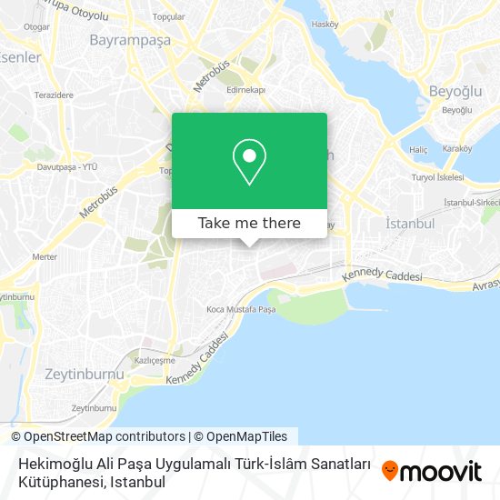 Hekimoğlu Ali Paşa Uygulamalı Türk-İslâm Sanatları Kütüphanesi map