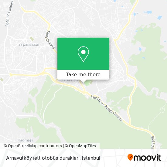 Arnavutköy iett otobüs durakları map