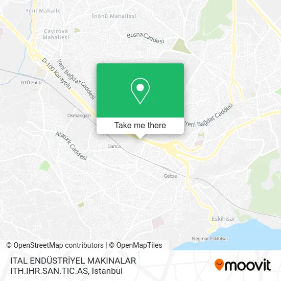 ITAL ENDÜSTRİYEL MAKINALAR  ITH.IHR.SAN.TIC.AS map