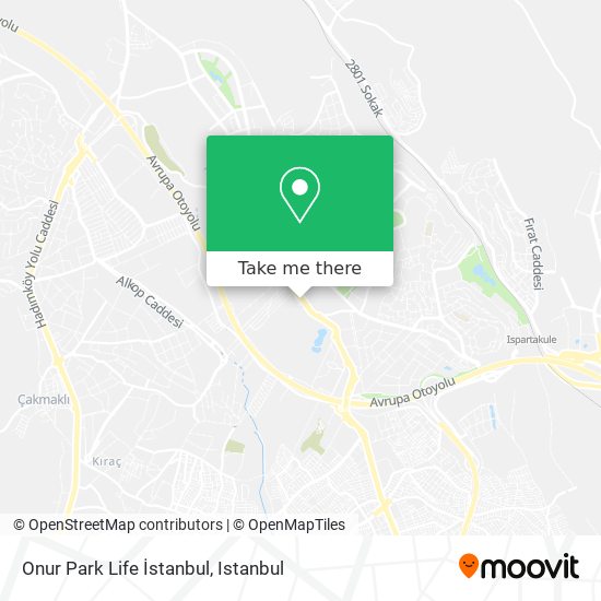 Onur Park Life İstanbul map