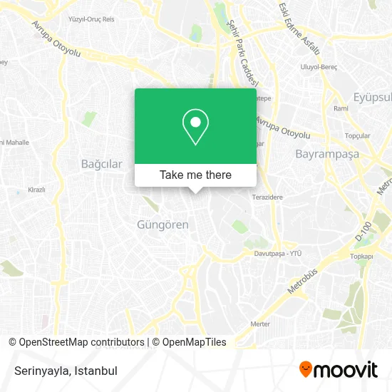 Serinyayla map