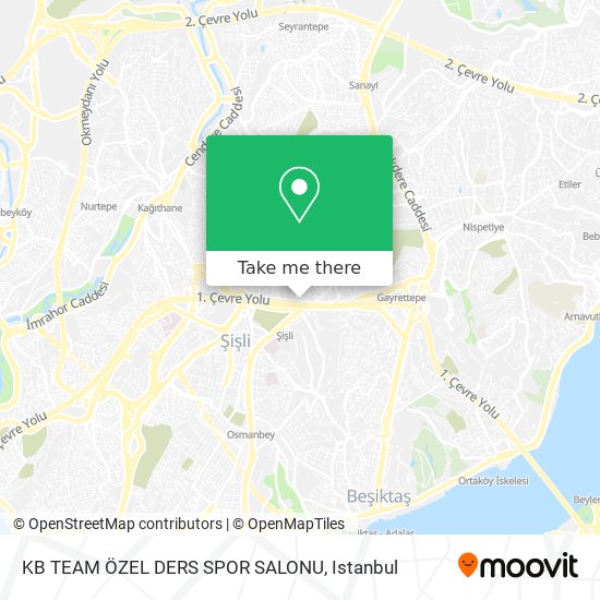 KB TEAM ÖZEL DERS SPOR SALONU map