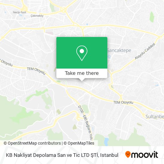 KB Nakliyat Depolama San ve Tic LTD ŞTİ map