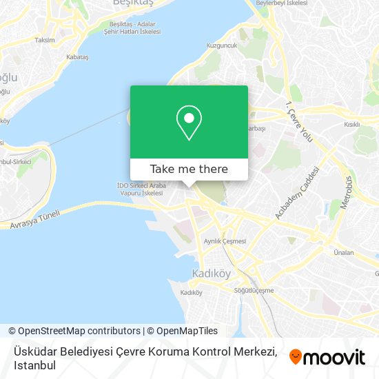 Üsküdar Belediyesi Çevre Koruma Kontrol Merkezi map