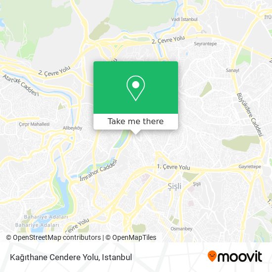 Kağıthane Cendere Yolu map