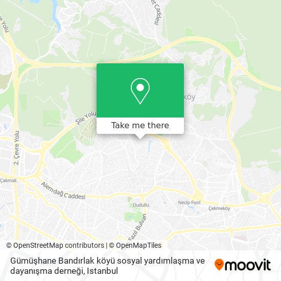 Gümüşhane Bandırlak köyü sosyal yardımlaşma ve dayanışma derneği map