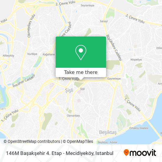 146M Başakşehir 4. Etap - Mecidiyeköy map