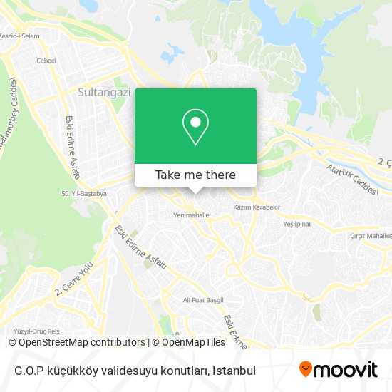 G.O.P küçükköy validesuyu konutları map