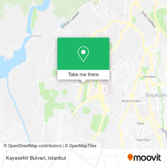 Kayasehir Bulvari map