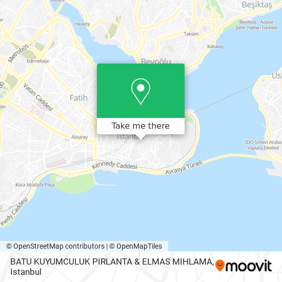 BATU KUYUMCULUK PIRLANTA & ELMAS MIHLAMA map