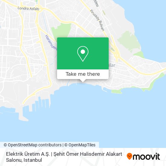 Elektrik Üretim A.Ş. | Şehit Ömer Halisdemir Alakart Salonu map