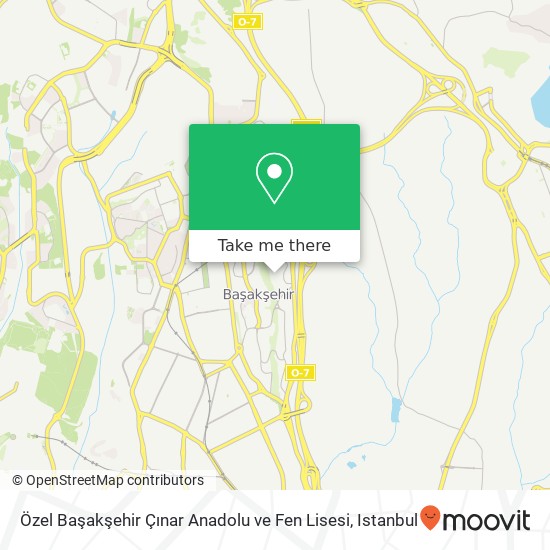 Özel Başakşehir Çınar Anadolu ve Fen Lisesi map