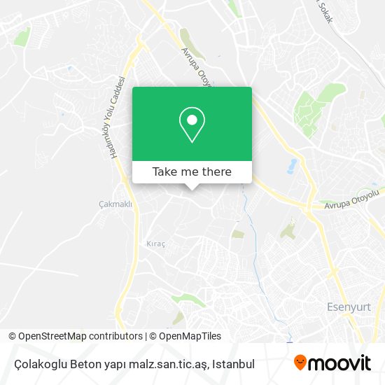 Çolakoglu Beton yapı malz.san.tic.aş map