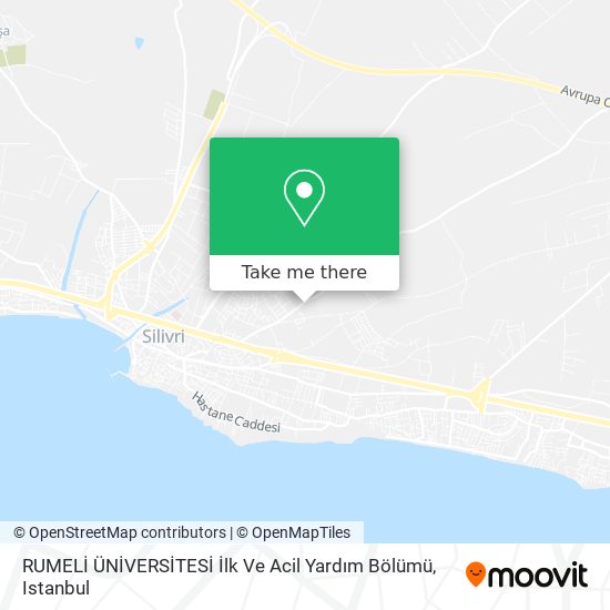 RUMELİ ÜNİVERSİTESİ İlk Ve Acil Yardım Bölümü map