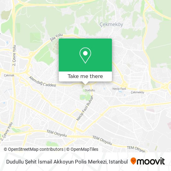 Dudullu Şehit İsmail Akkoyun Polis Merkezi map