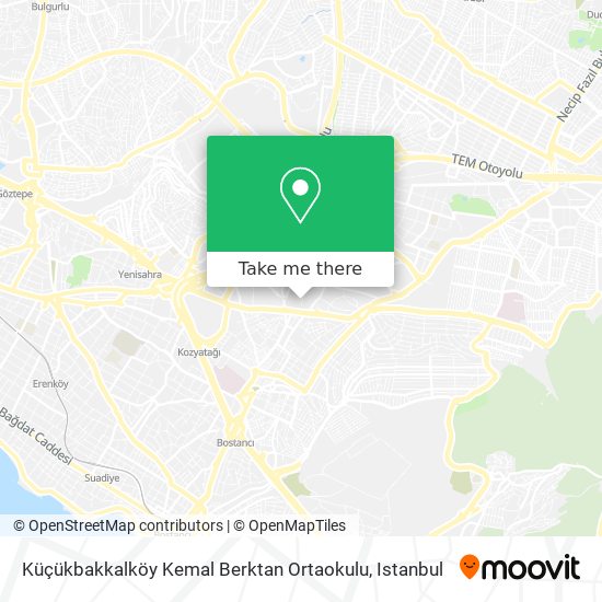 Küçükbakkalköy Kemal Berktan Ortaokulu map