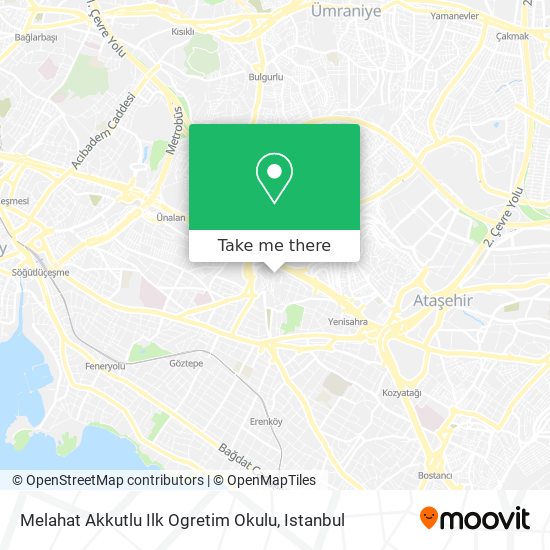 Melahat Akkutlu Ilk Ogretim Okulu map
