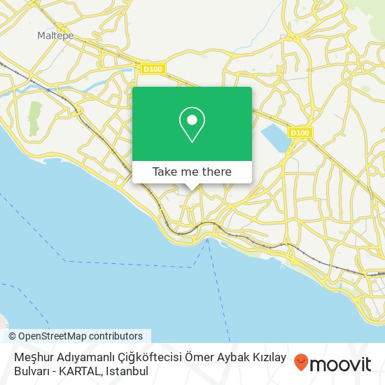 Meşhur Adıyamanlı Çiğköftecisi Ömer Aybak Kızılay Bulvarı - KARTAL map