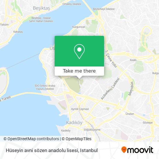 Hüseyin avni sözen anadolu lisesi map