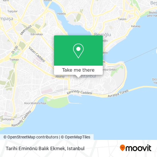 Tarihi Eminönü Balık Ekmek map