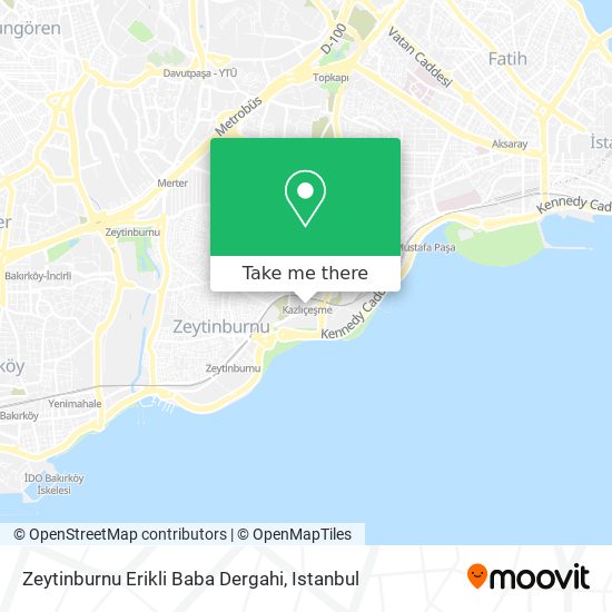 Zeytinburnu Erikli Baba Dergahi map