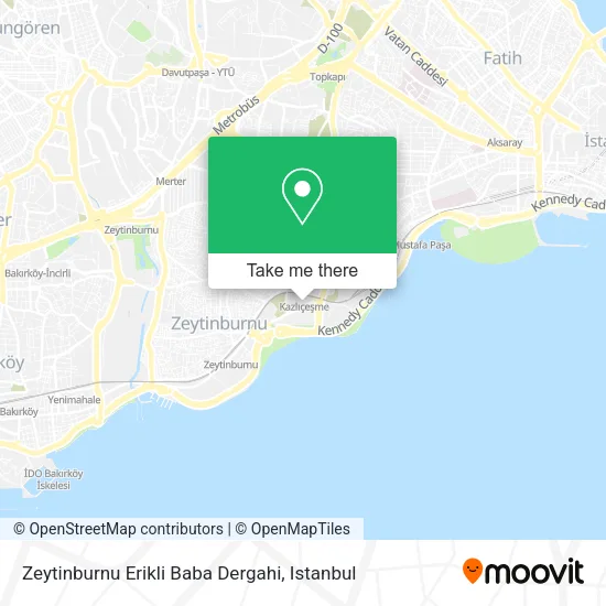 Zeytinburnu Erikli Baba Dergahi map