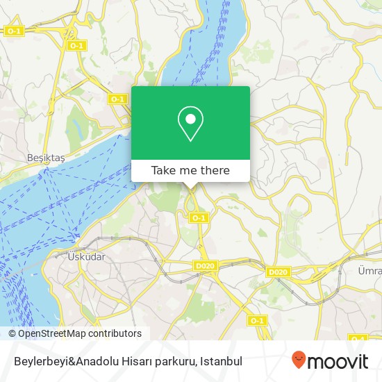 Beylerbeyi&Anadolu Hisarı parkuru map