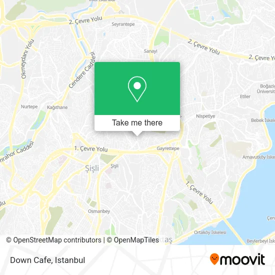 Down Cafe map