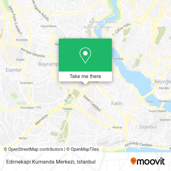 Edirnekapi Kumanda Merkezi map