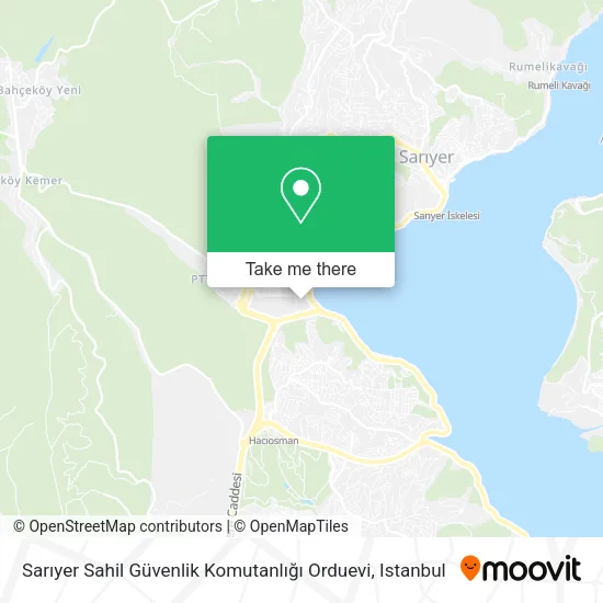 Sarıyer Sahil Güvenlik Komutanlığı Orduevi map