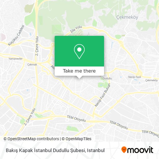 Bakış Kapak İstanbul Dudullu Şubesi map