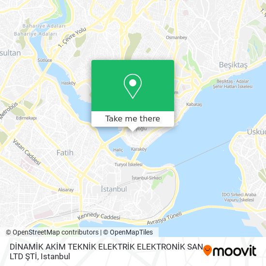 DİNAMİK AKİM TEKNİK ELEKTRİK ELEKTRONİK SAN LTD ŞTİ map