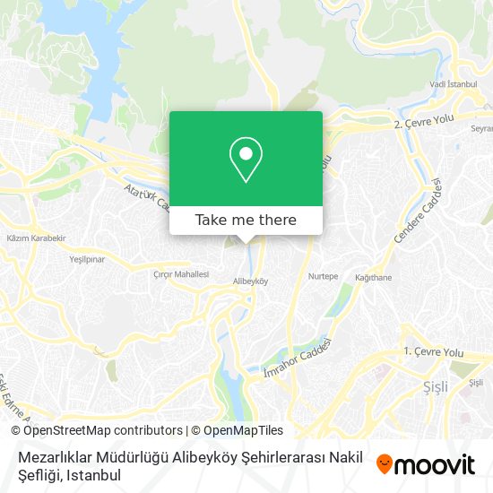 Mezarlıklar Müdürlüğü Alibeyköy Şehirlerarası Nakil Şefliği map