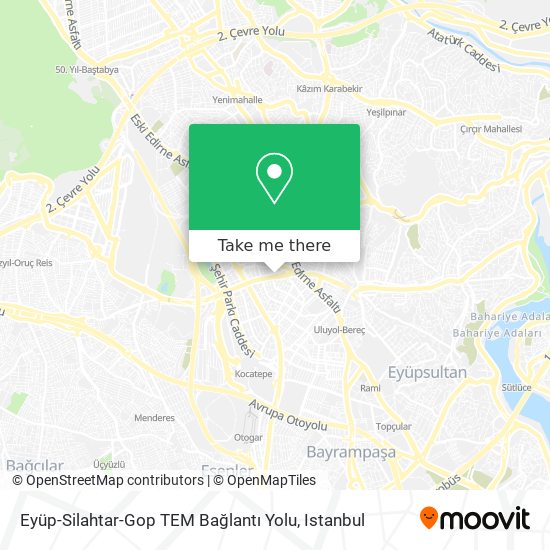 Eyüp-Silahtar-Gop TEM Bağlantı Yolu map