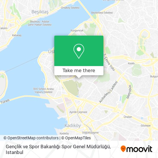 Gençlik ve Spor Bakanlığı Spor Genel Müdürlüğü map