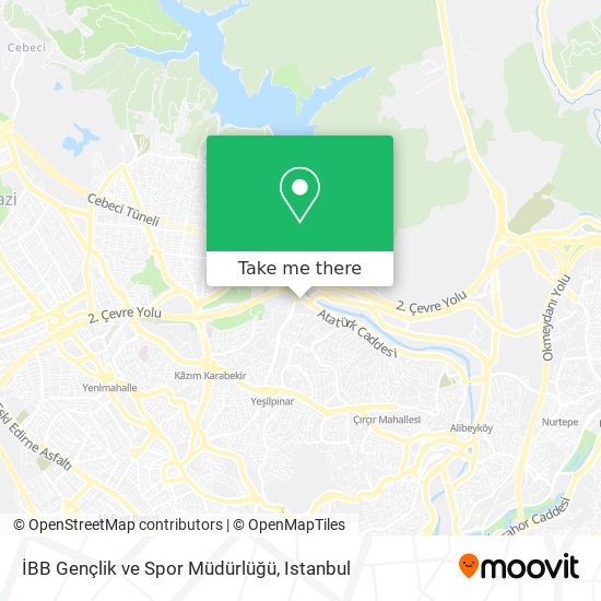 İBB Gençlik ve Spor Müdürlüğü map