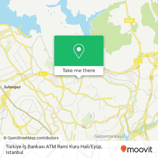 Türkiye İş Bankası ATM Rami Kuru Hali / Eyüp map