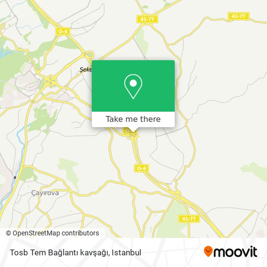 Tosb Tem Bağlantı kavşağı map