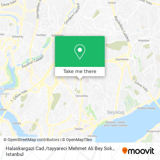Halaskargazi Cad. / tayyareci Mehmet Ali Bey Sok. map