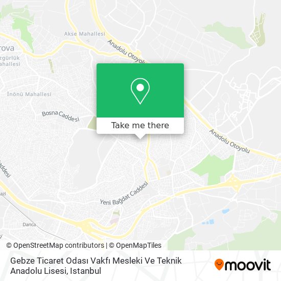 Gebze Ticaret Odası Vakfı Mesleki Ve Teknik Anadolu Lisesi map