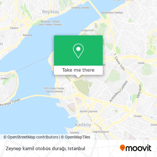 Zeynep kamil otobüs durağı map